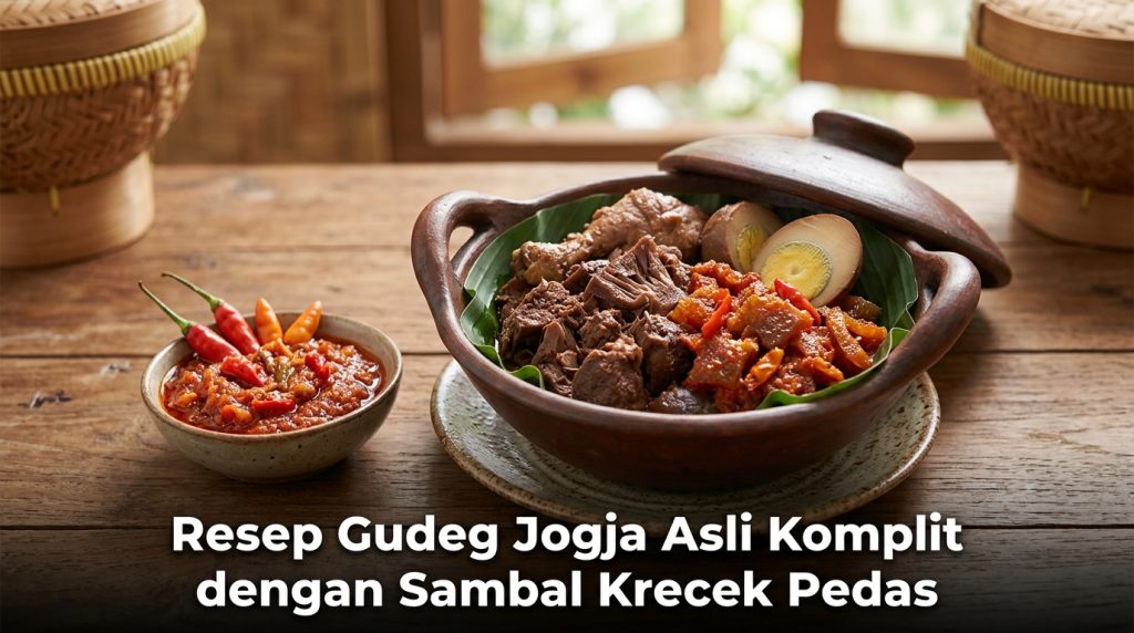Resep Gudeg Jogja Asli Komplit dengan Sambal Krecek Pedas