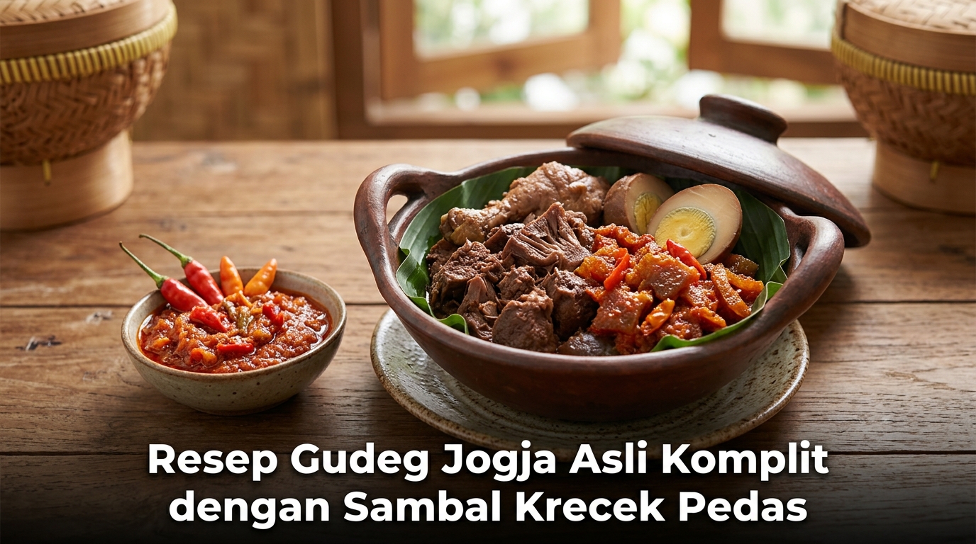 Resep Gudeg Jogja Asli Komplit dengan Sambal Krecek Pedas