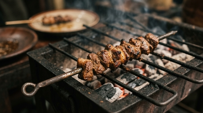 Sate Klatak Bertusuk Besi Sepeda